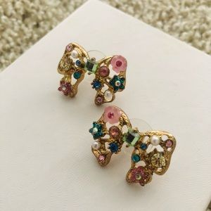 Betsey Johnson Bow Tie Earring